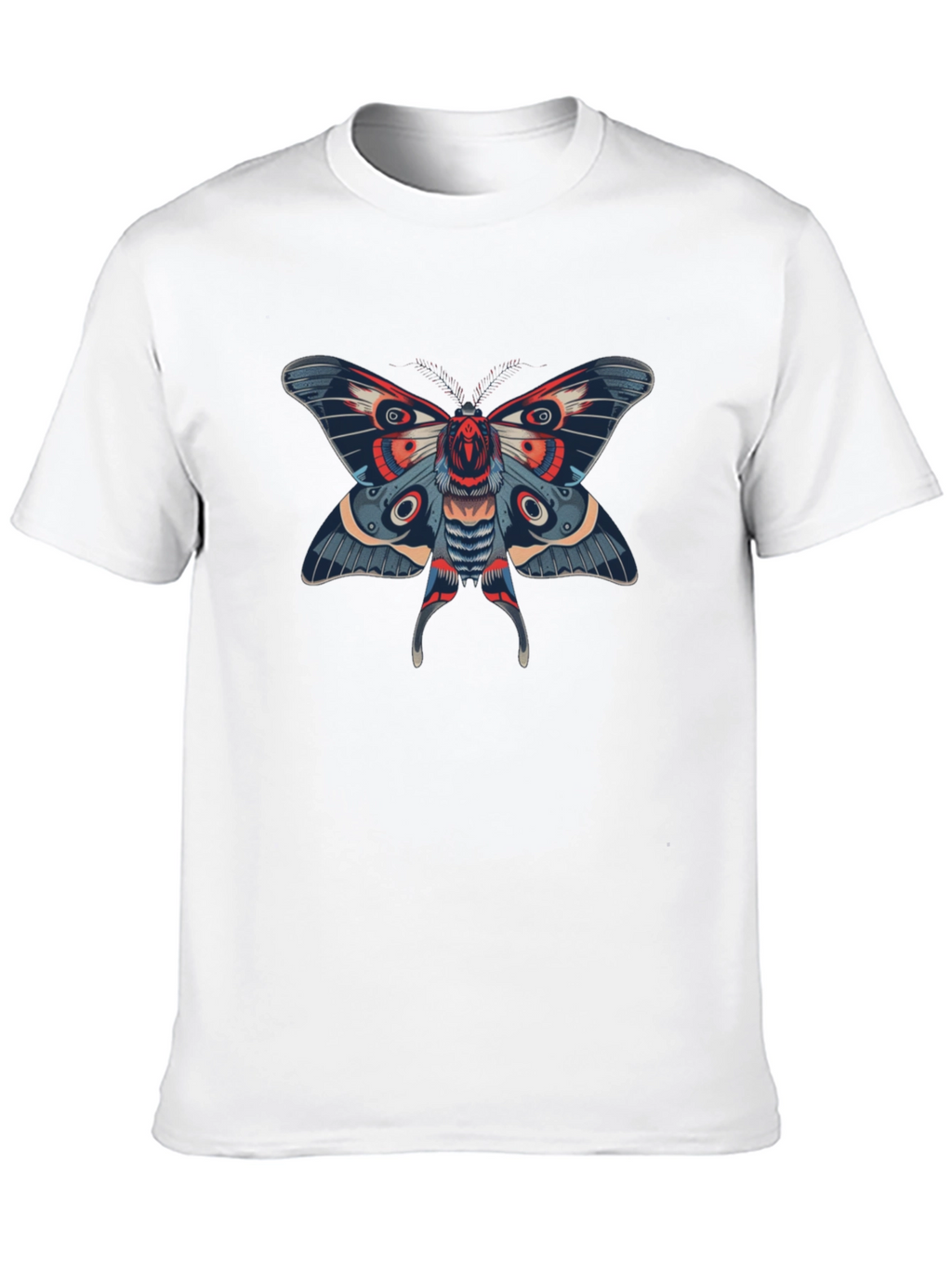 Moth Graphic Black T-Shirt
