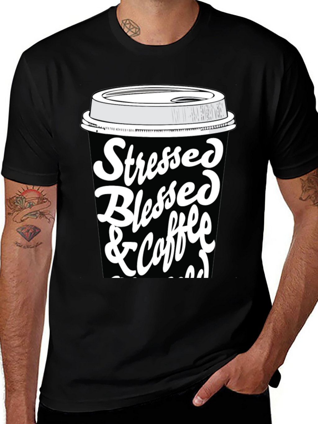 Stressed Blessed & Coffee Obsessed T-Shirt
