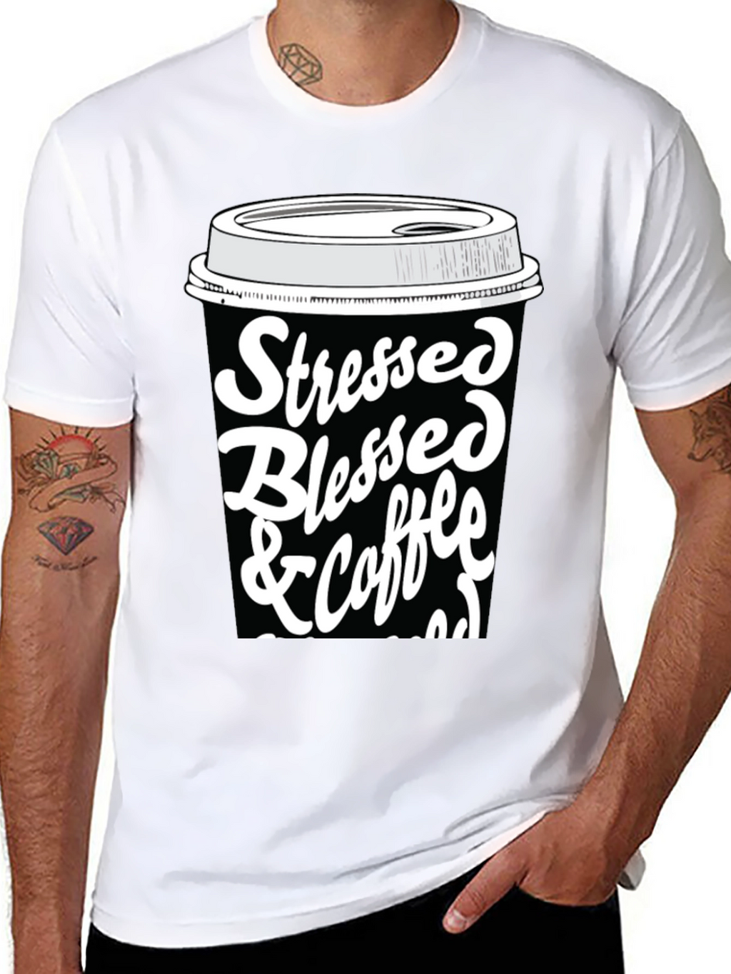 Stressed Blessed & Coffee Obsessed T-Shirt