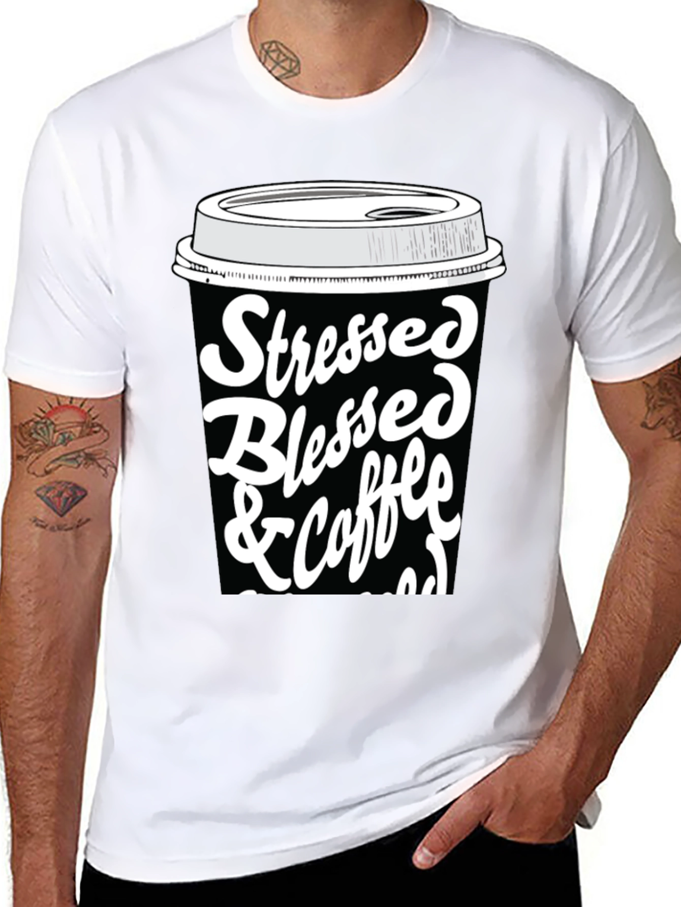 Stressed Blessed & Coffee Obsessed T-Shirt