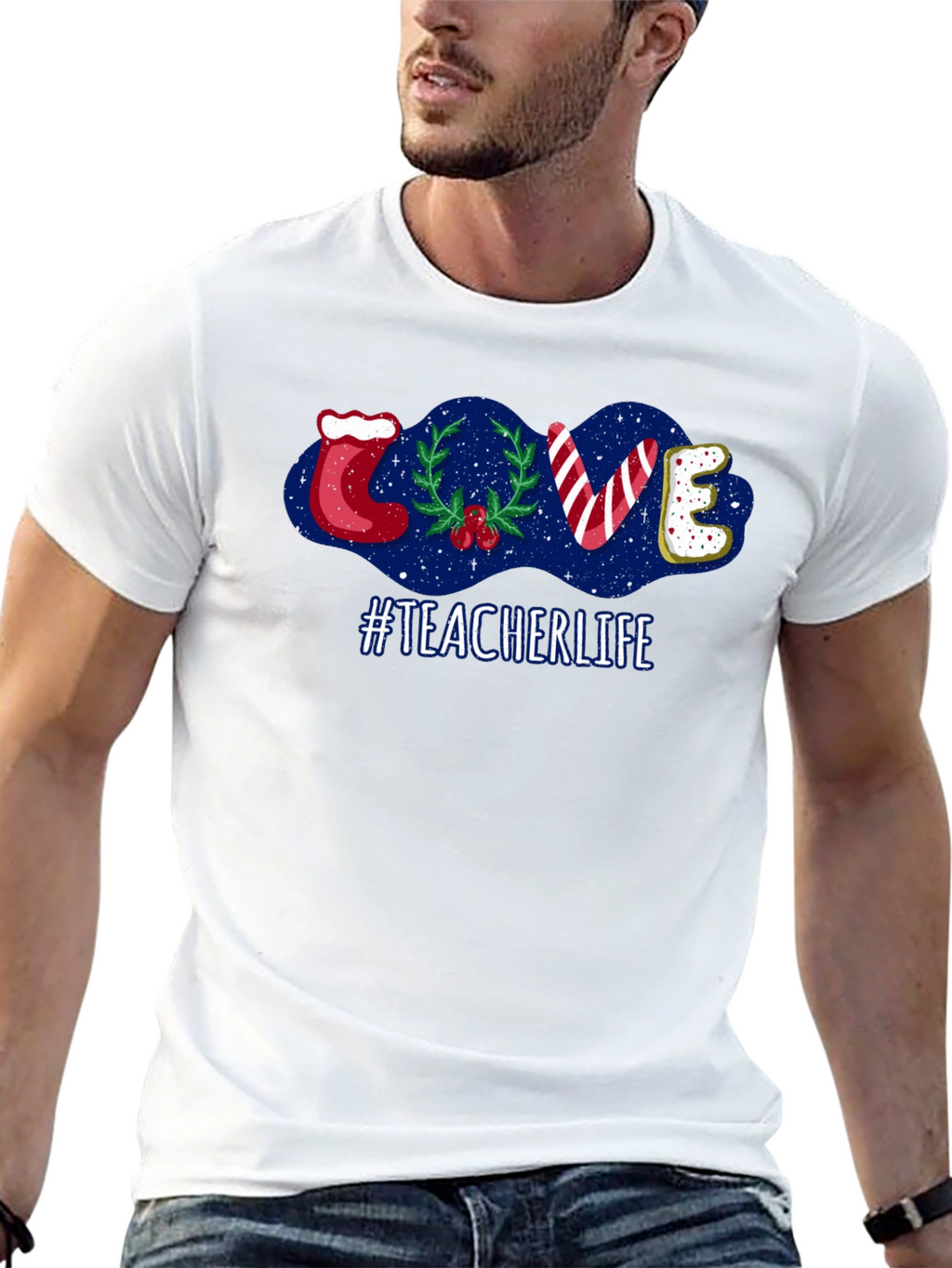 Teacher Life Holiday LOVE T-Shirt