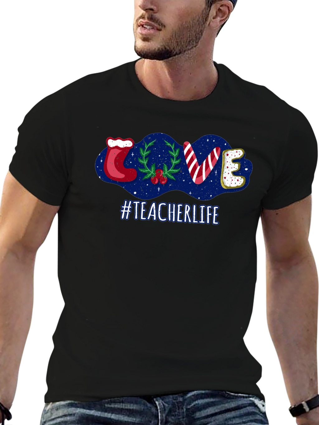 Teacher Life Holiday LOVE T-Shirt