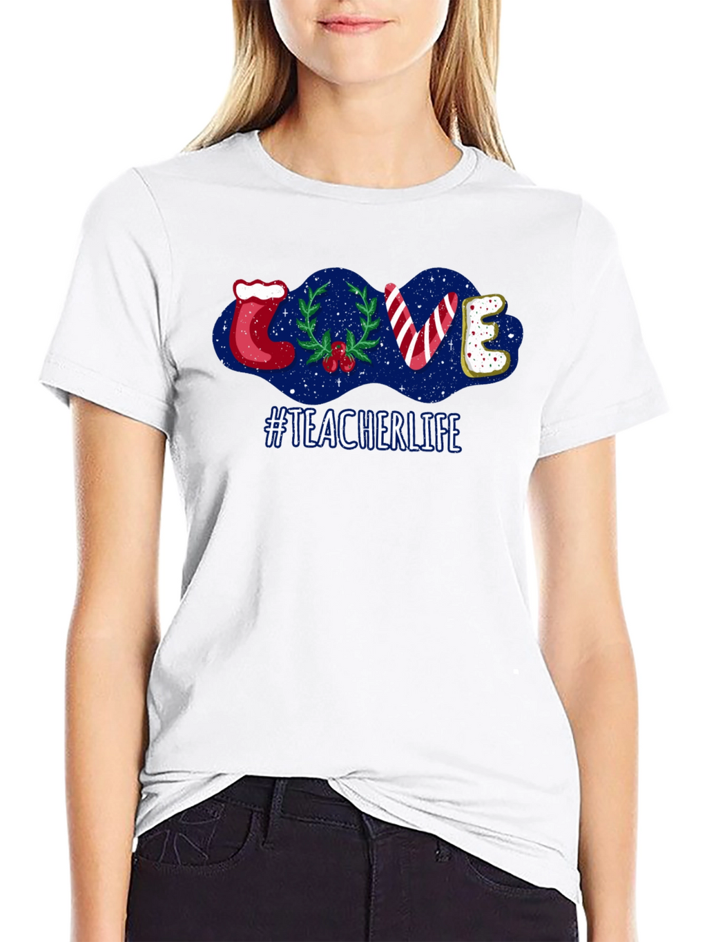 Teacher Life Holiday LOVE T-Shirt