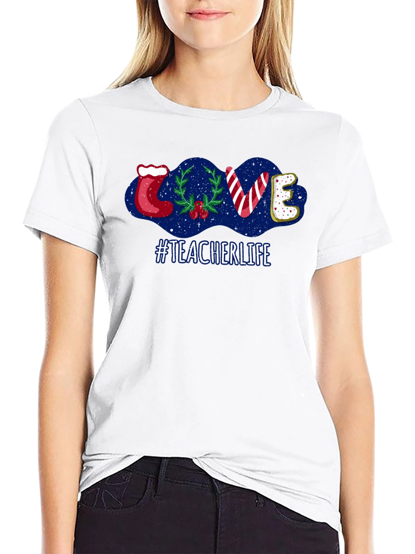 Teacher Life Holiday LOVE T-Shirt