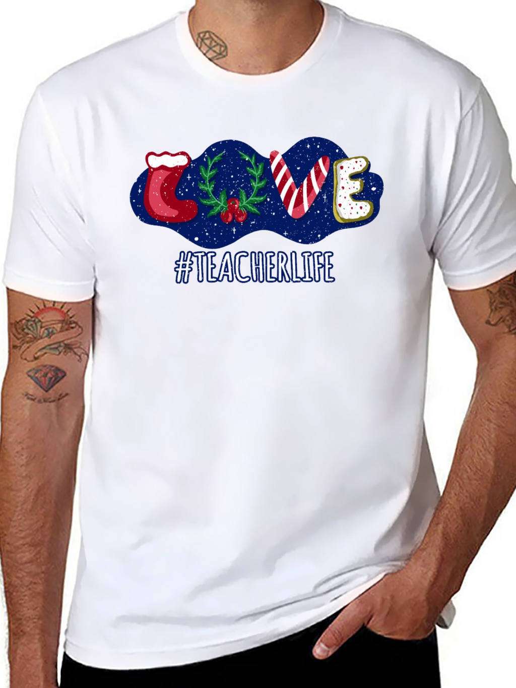 Teacher Life Holiday LOVE T-Shirt