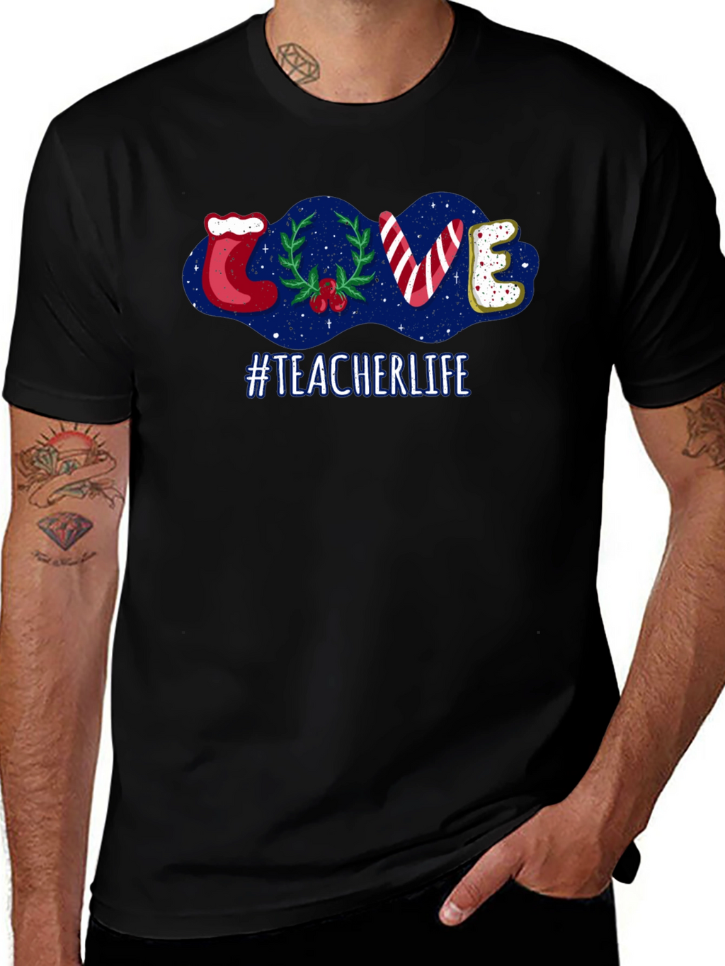 Teacher Life Holiday LOVE T-Shirt