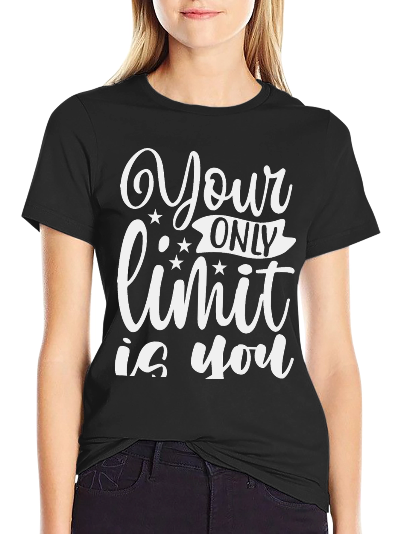 Motivational Your Only Limit is You Black T-Shirt