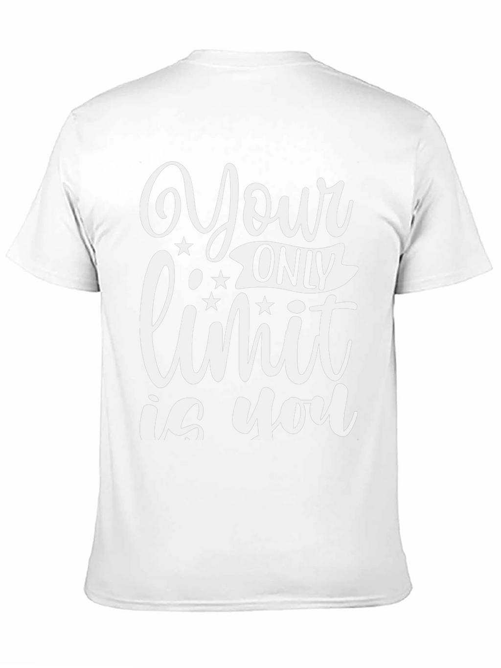 Motivational Your Only Limit is You Black T-Shirt