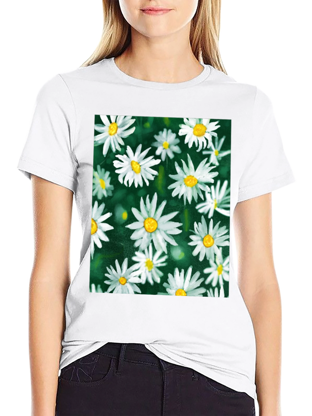 Daisy Flower T-Shirt - Floral Pattern