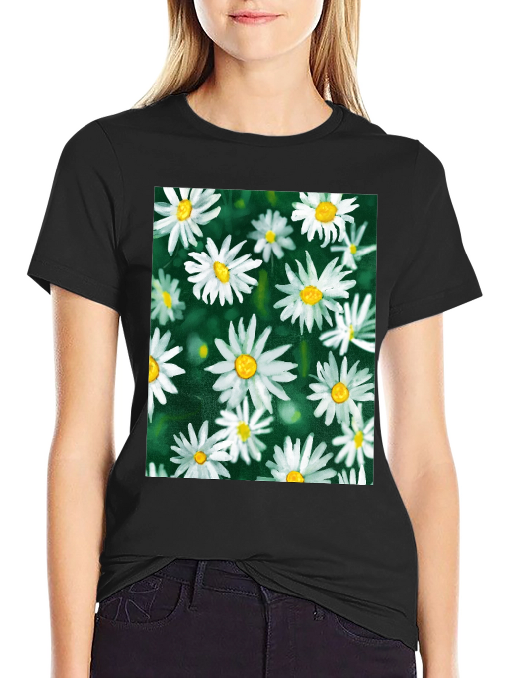 Daisy Flower T-Shirt - Floral Pattern