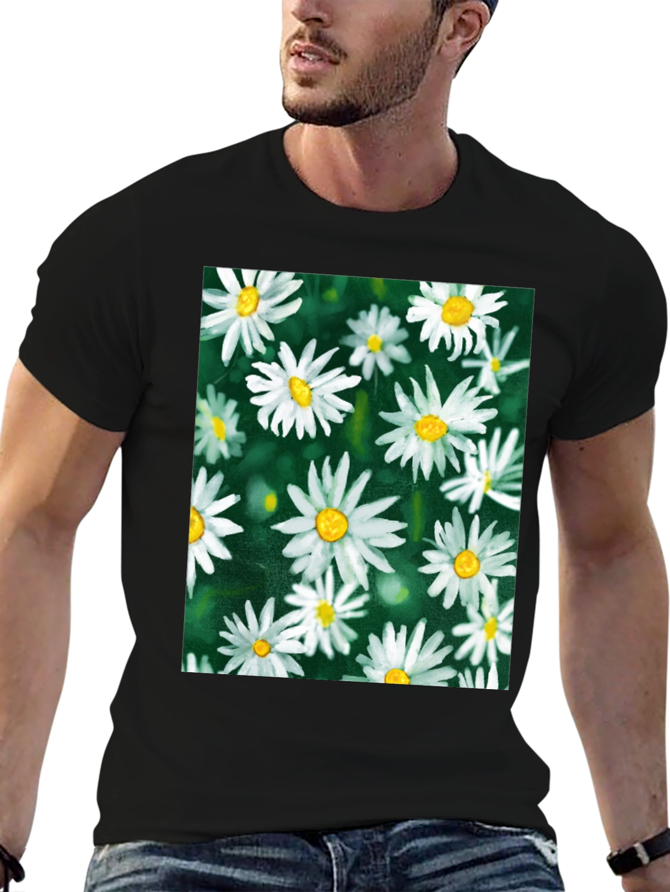 Daisy Flower T-Shirt - Floral Pattern