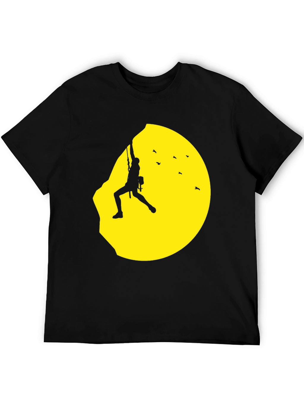 Climber Silhouette Graphic Tee - Adventurers Black T-Shirt