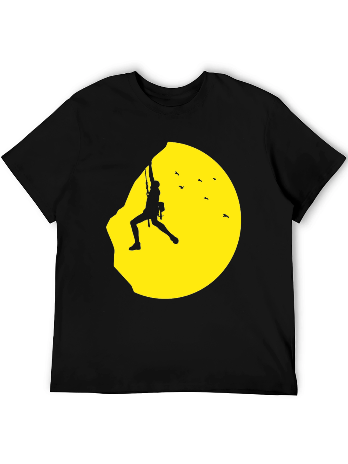 Climber Silhouette Graphic Tee - Adventurers Black T-Shirt