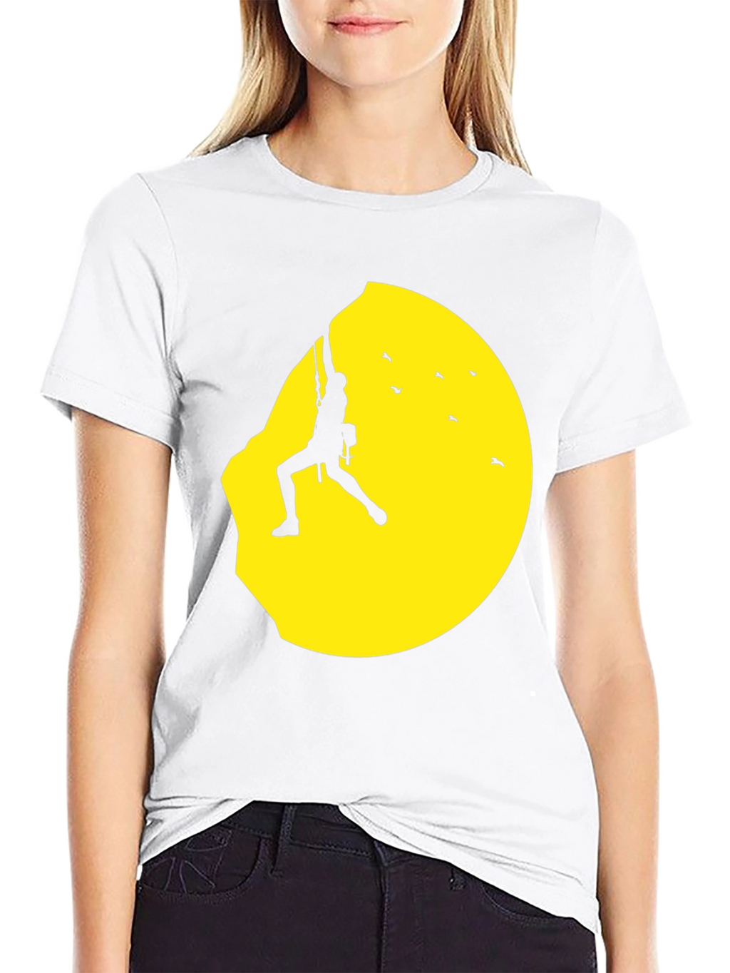 Climber Silhouette Graphic Tee - Adventurers Black T-Shirt