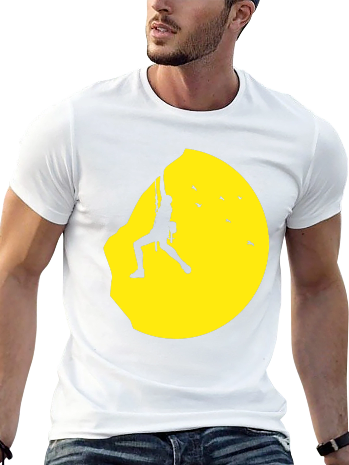Climber Silhouette Graphic Tee - Adventurers Black T-Shirt