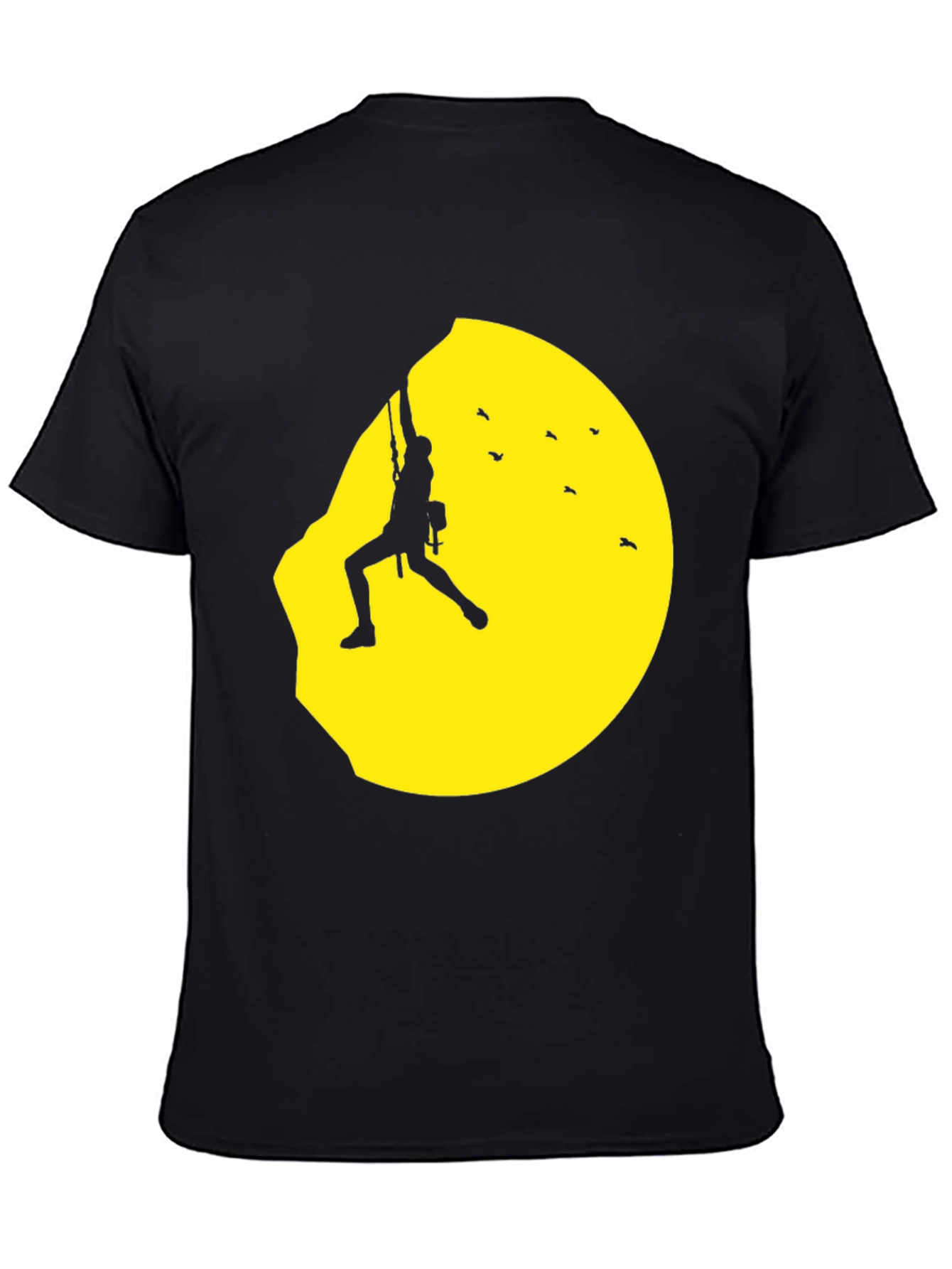 Climber Silhouette Graphic Tee - Adventurers Black T-Shirt