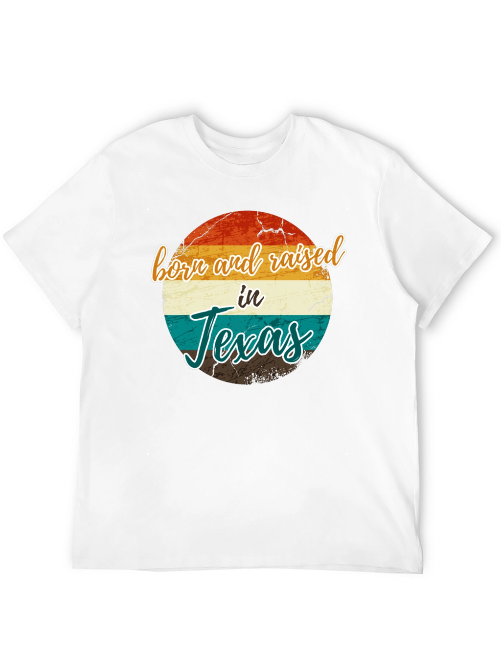 Born and Raised in Texas T-Shirt Retro Style