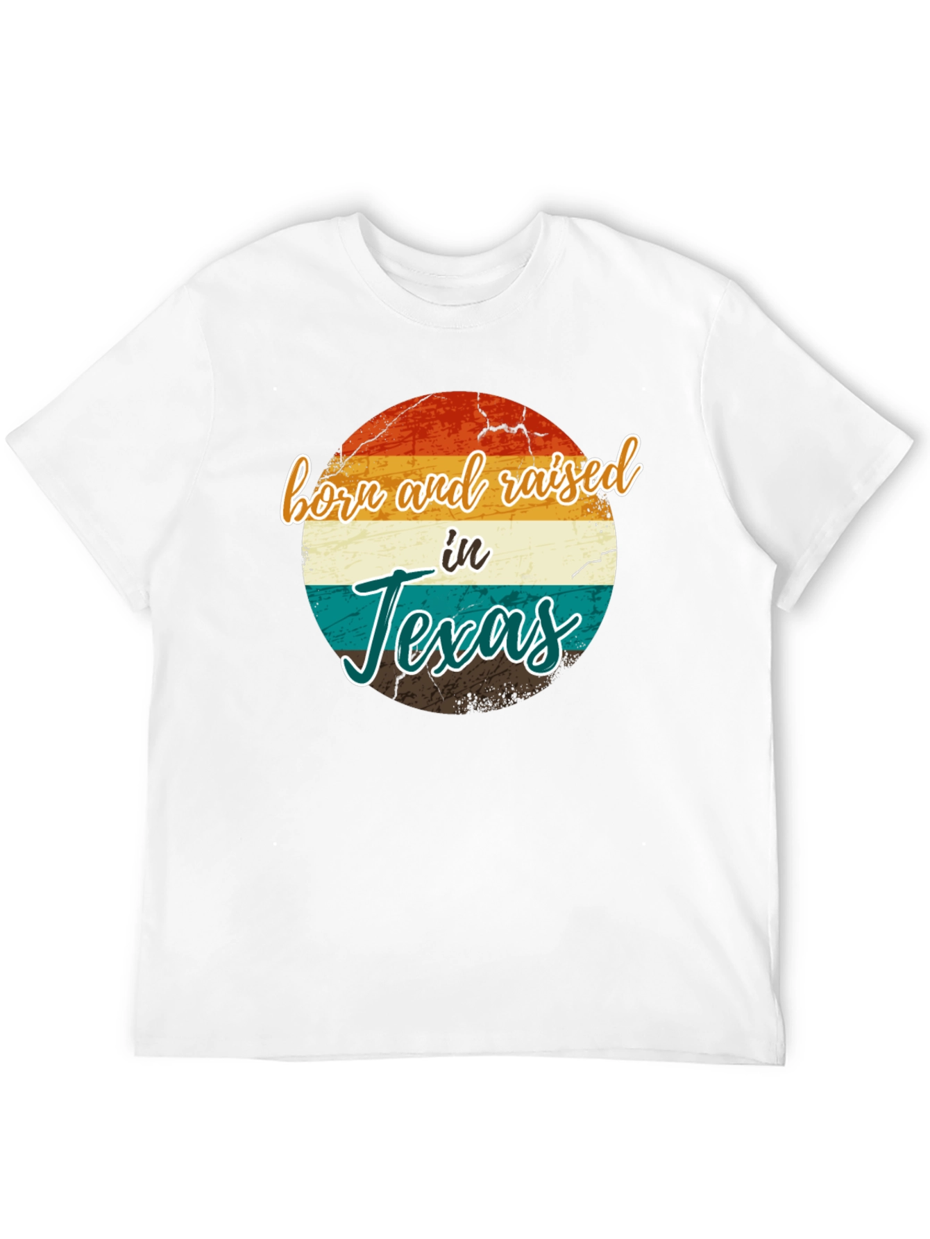 Born and Raised in Texas T-Shirt Retro Style
