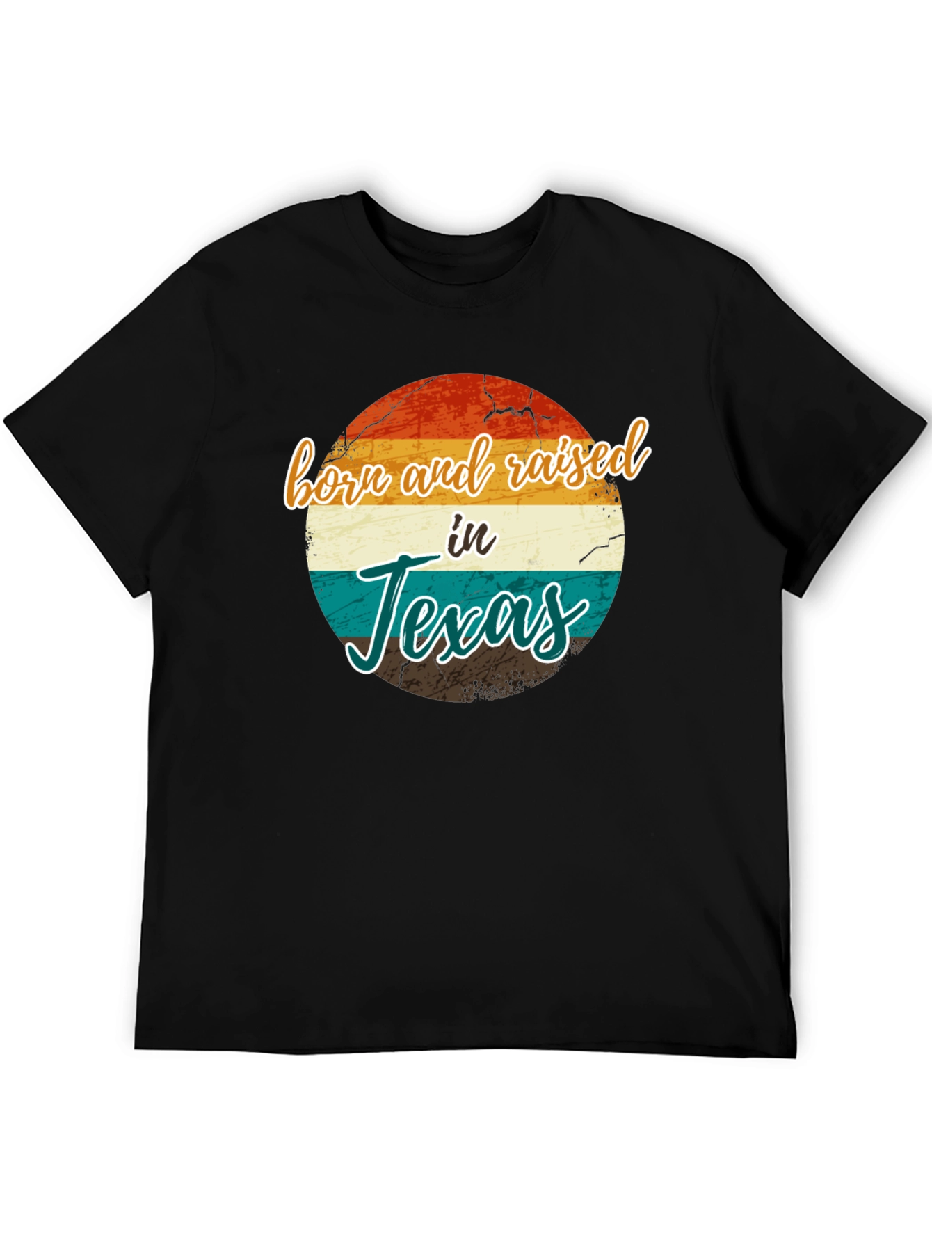 Born and Raised in Texas T-Shirt Retro Style