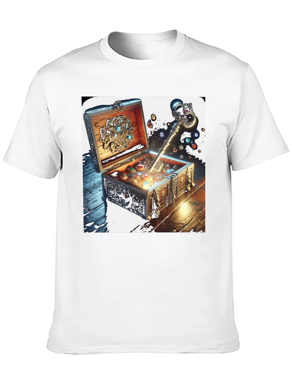 Treasure Key Black Tee