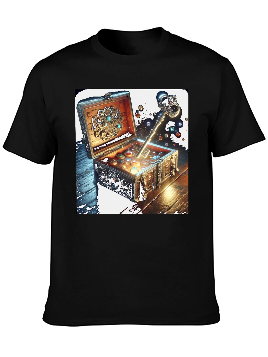 Treasure Key Black Tee