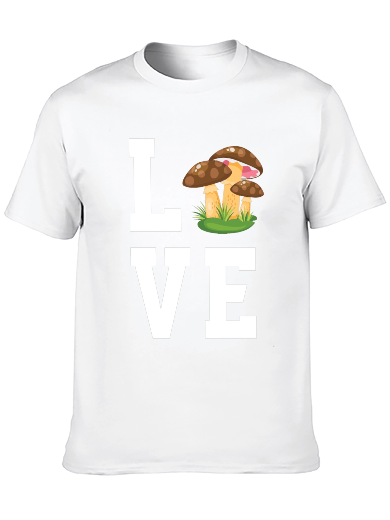 Mushroom Love T-Shirt - Whimsical Graphic Tee