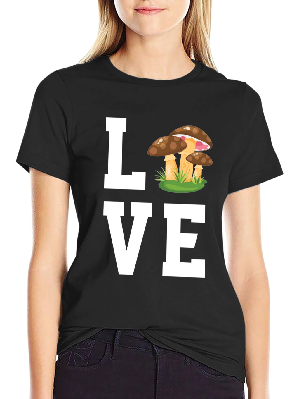 Mushroom Love T-Shirt - Whimsical Graphic Tee
