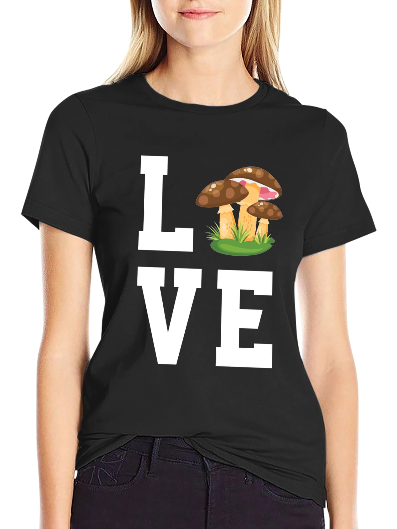 Mushroom Love T-Shirt - Whimsical Graphic Tee