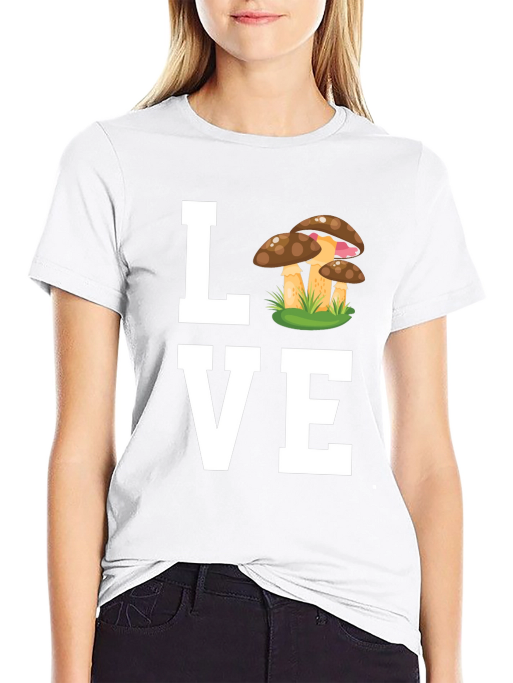Mushroom Love T-Shirt - Whimsical Graphic Tee