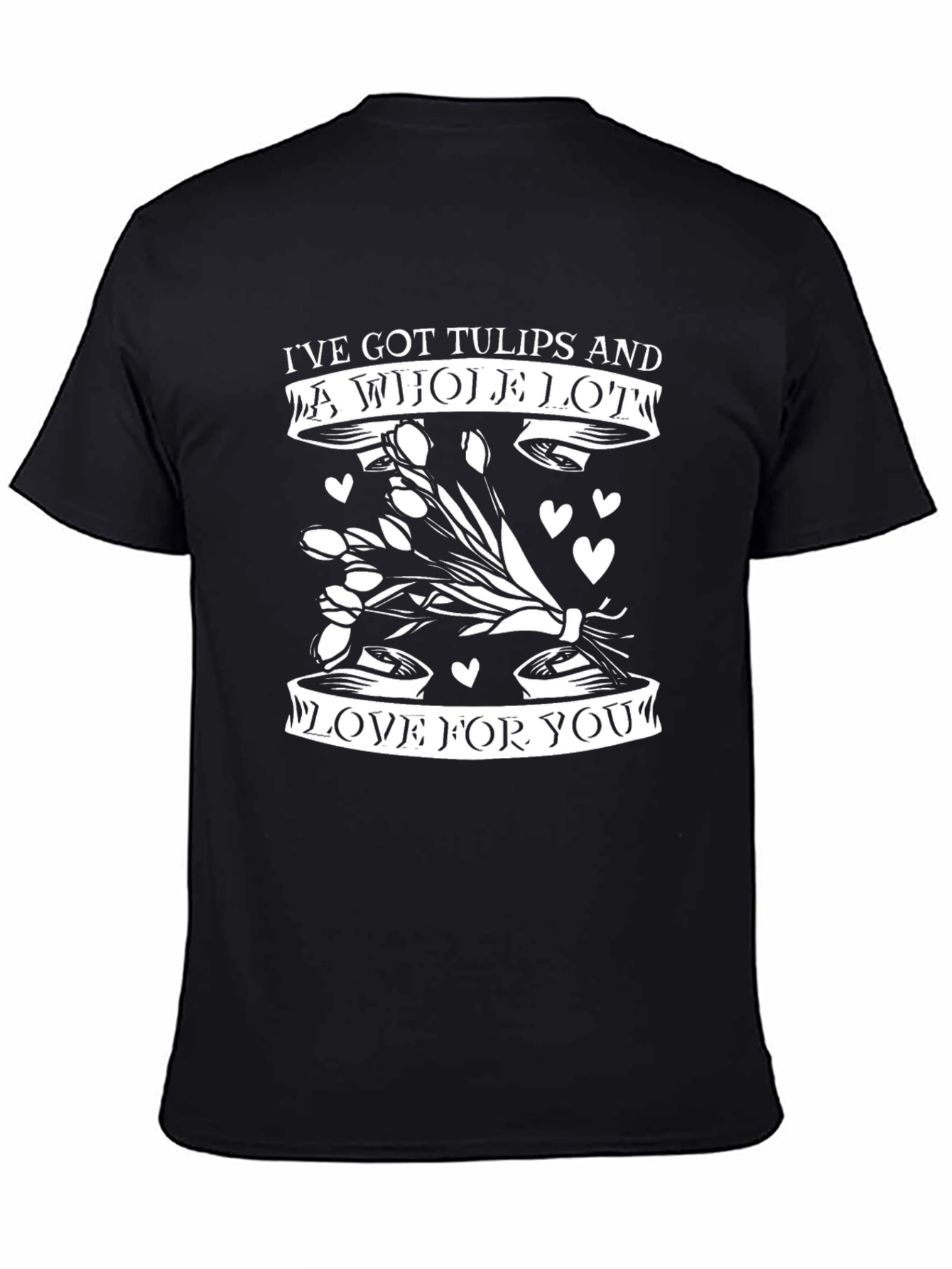 Tulips & Love T-Shirt - Romantic Graphic Tee