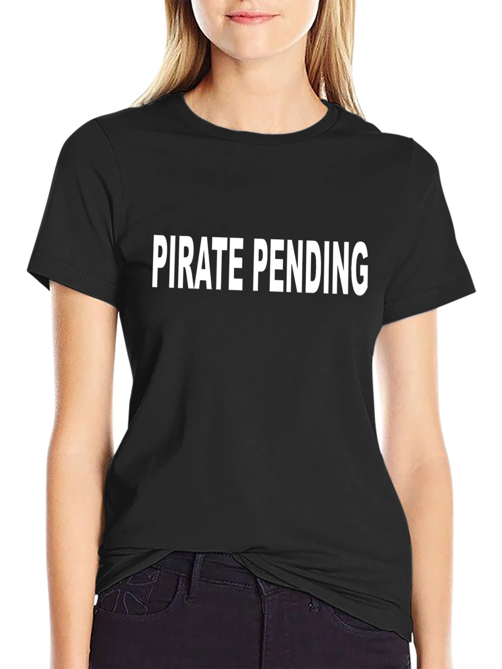 Pirate Pending Graphic T-Shirt - Black Cotton Tee