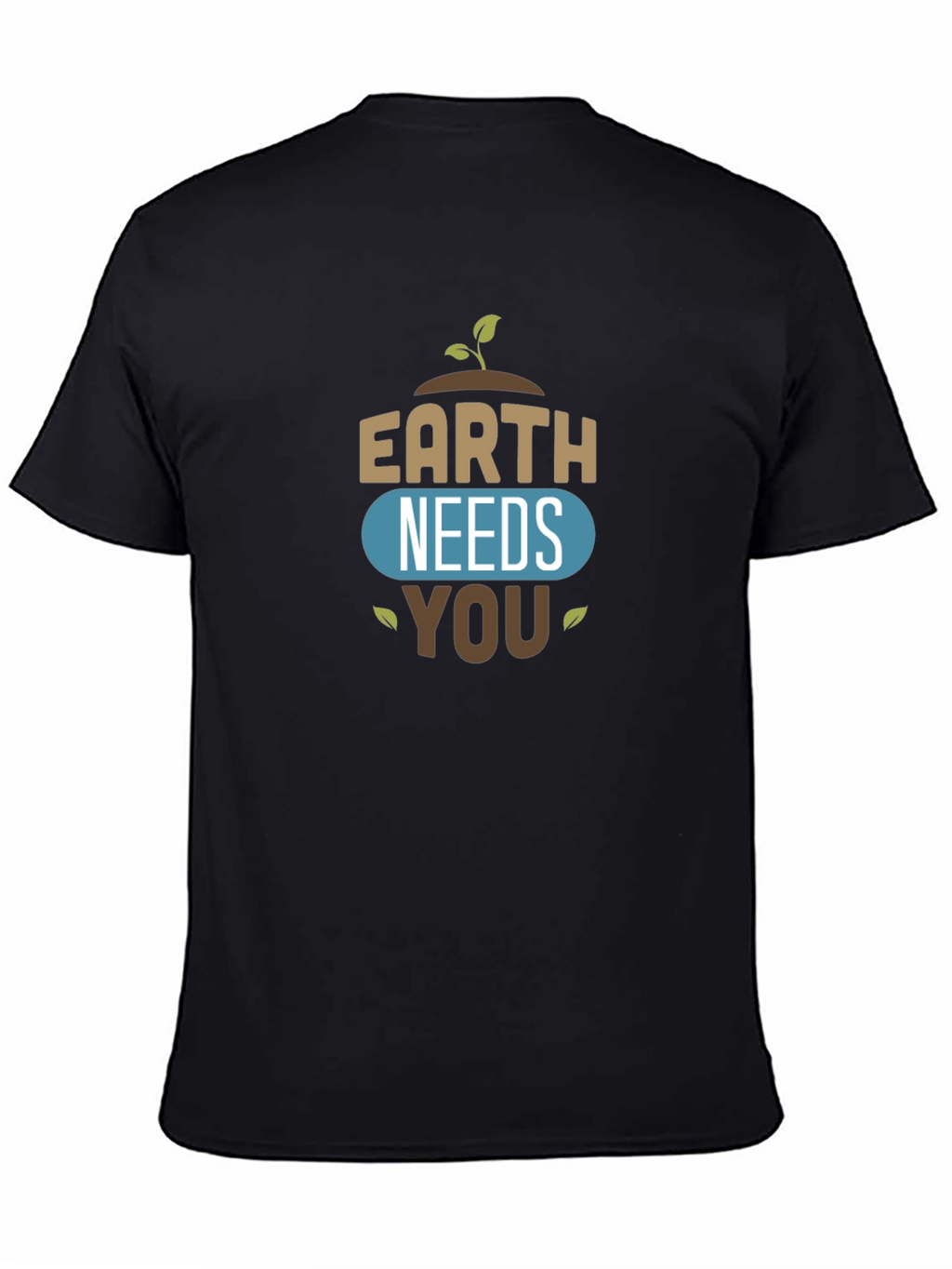 Earth Needs You Graphic Tee - Black
