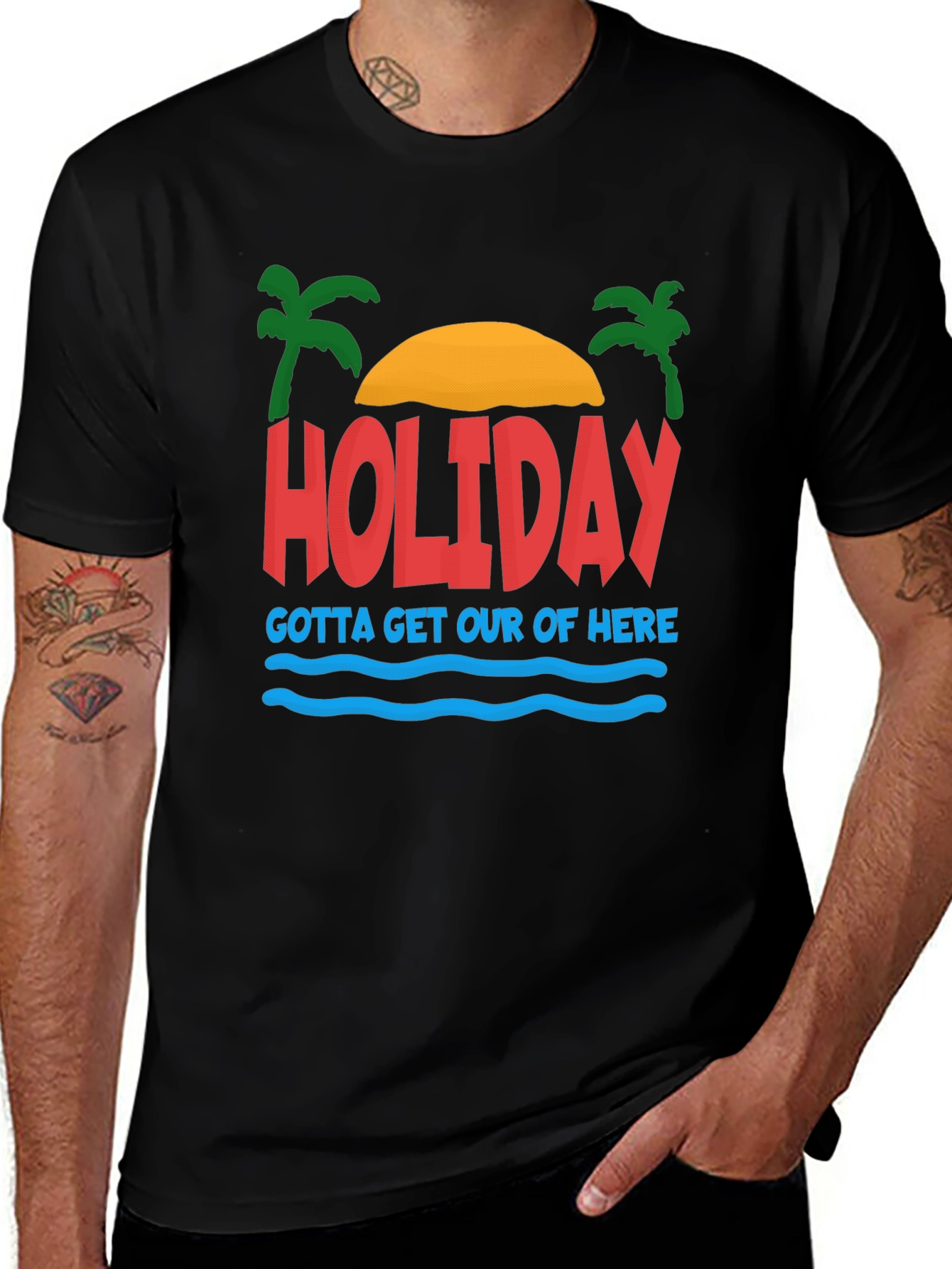 Holiday Graphic T-Shirt - Gotta Get Out Of Here