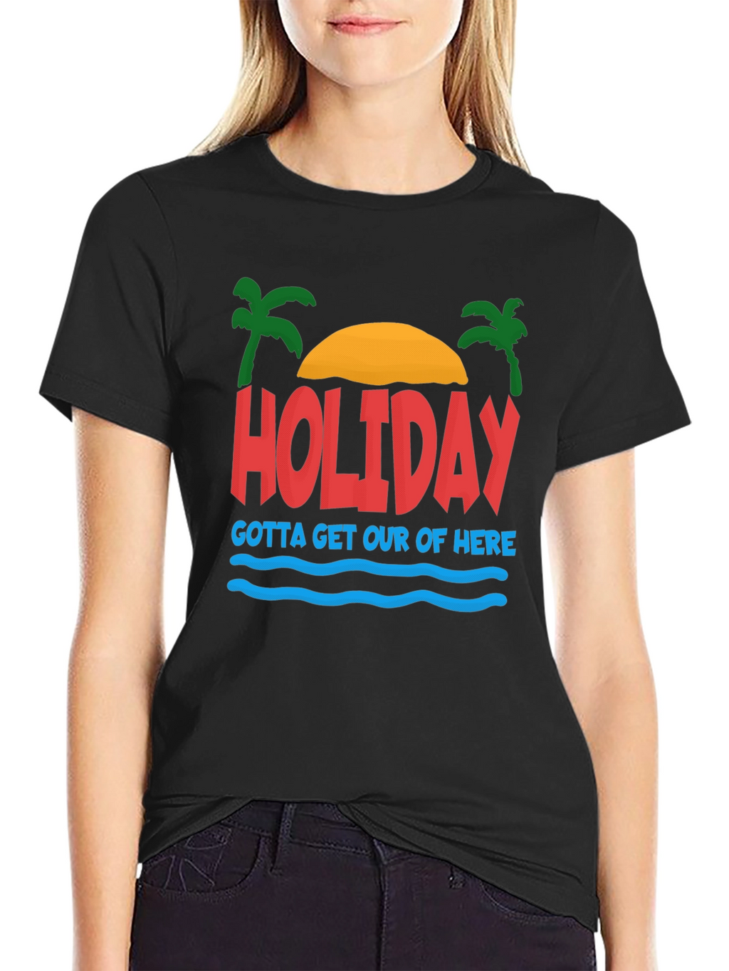 Holiday Graphic T-Shirt - Gotta Get Out Of Here