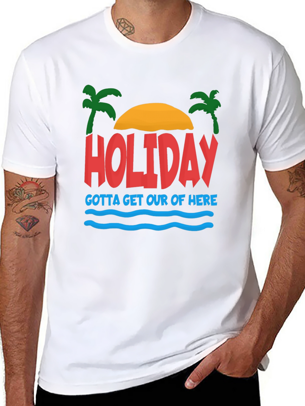 Holiday Graphic T-Shirt - Gotta Get Out Of Here