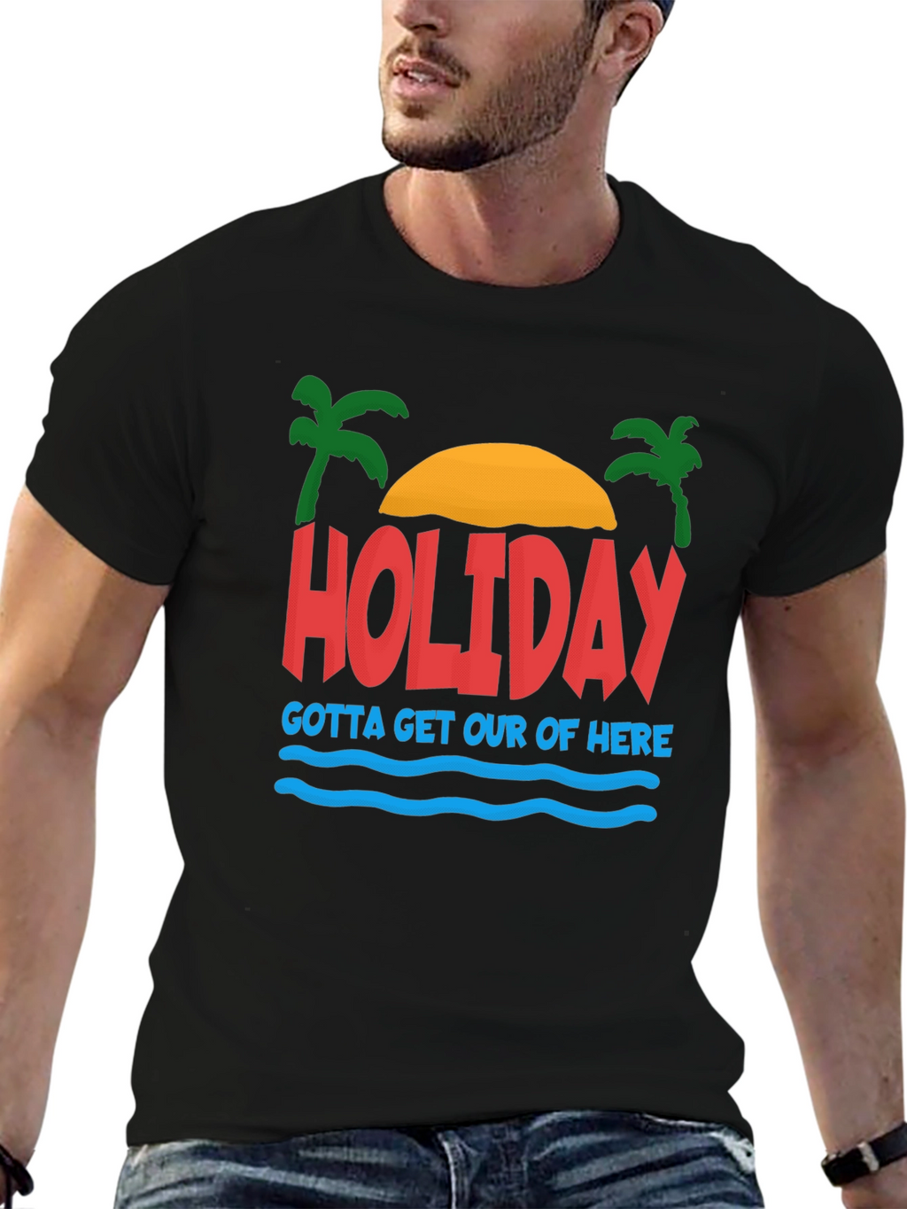 Holiday Graphic T-Shirt - Gotta Get Out Of Here