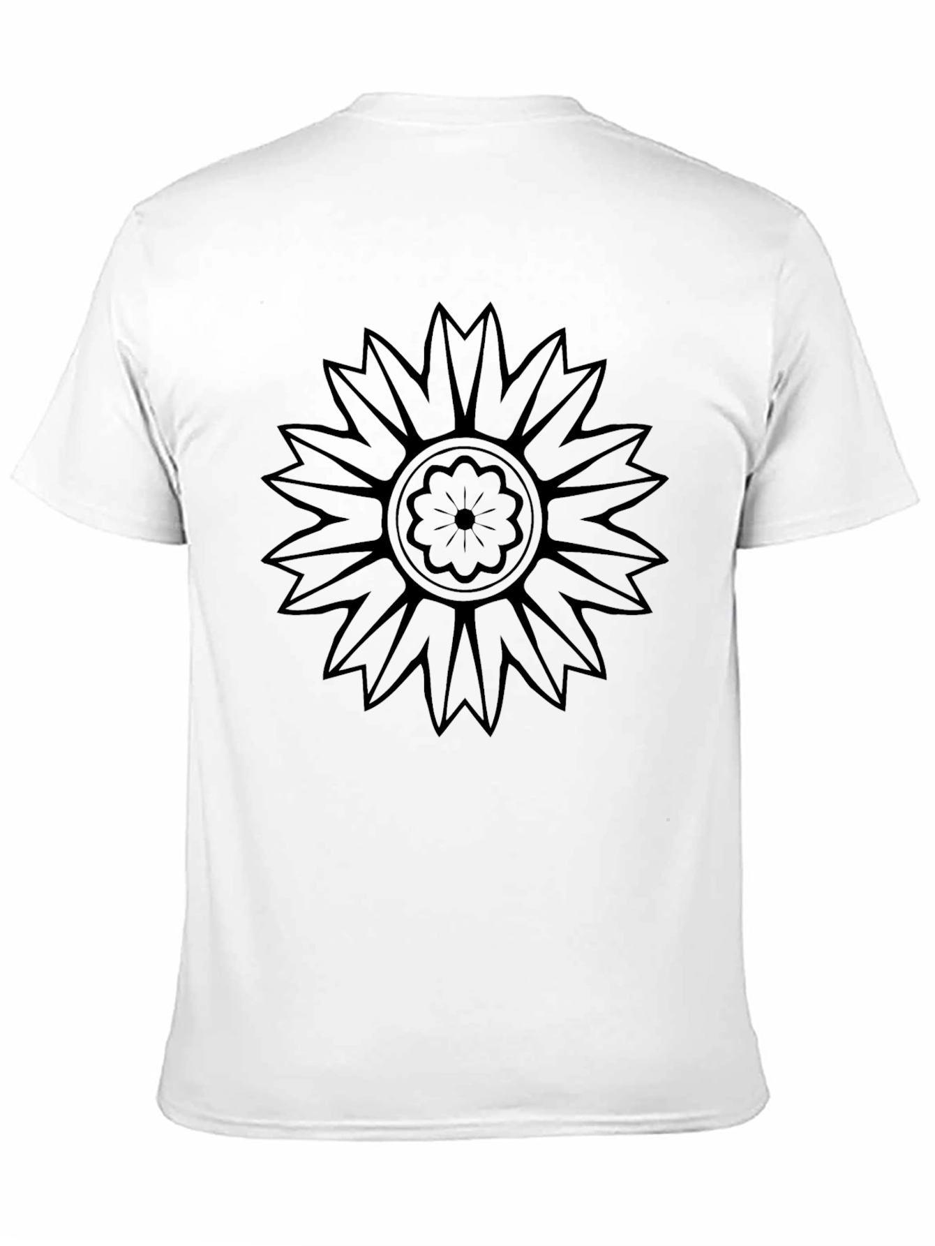 Black Floral Graphic Tee - Stylish Mens T-Shirt