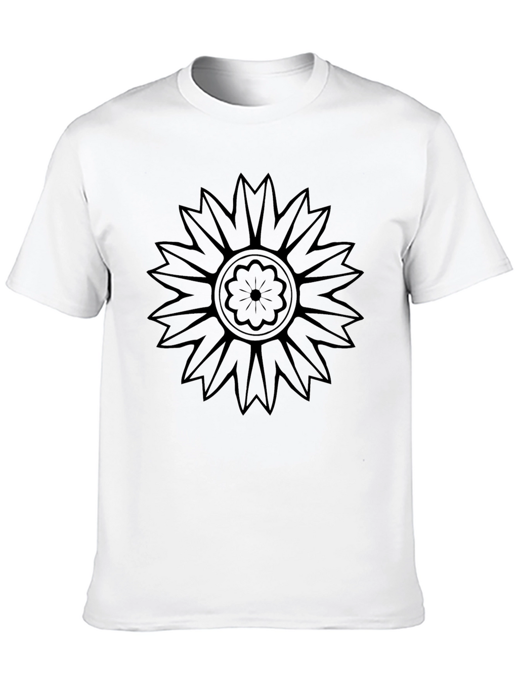 Black Floral Graphic Tee - Stylish Mens T-Shirt