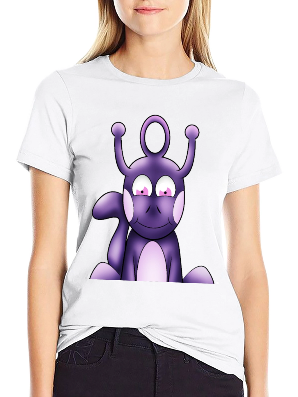 Purple Alien Graphic T-Shirt - Unique Design