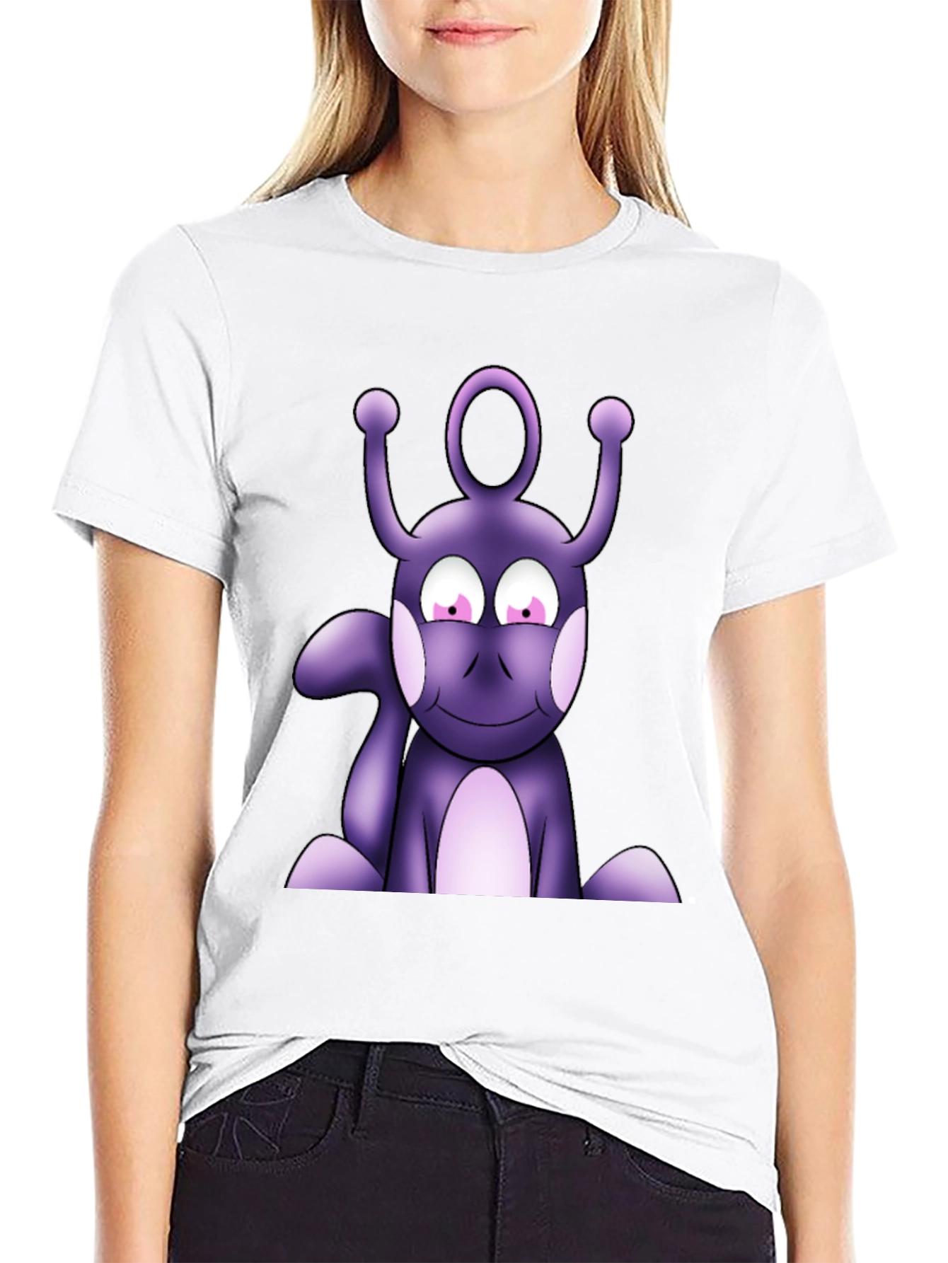 Purple Alien Graphic T-Shirt - Unique Design