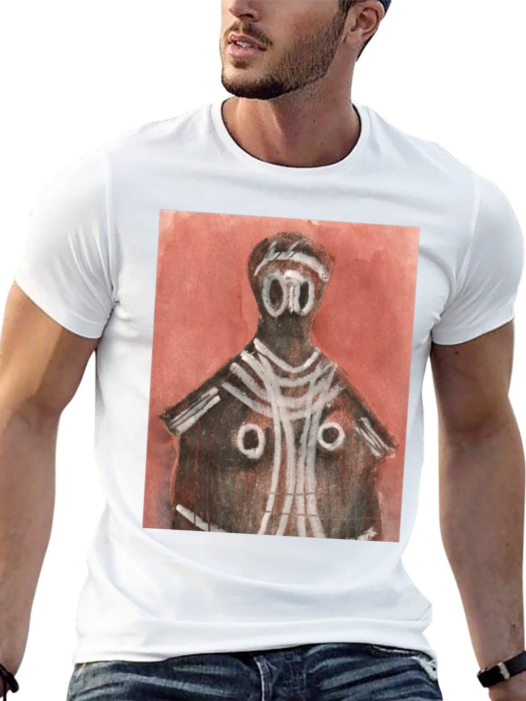 Abstract Art Graphic Tee - Modern Style