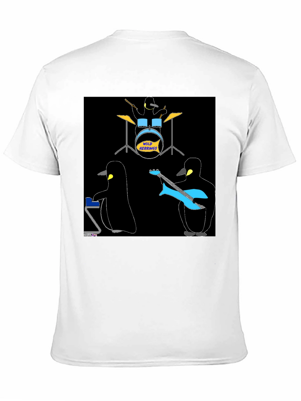 Penguin Band T-Shirt - Wild Herrings Rock!