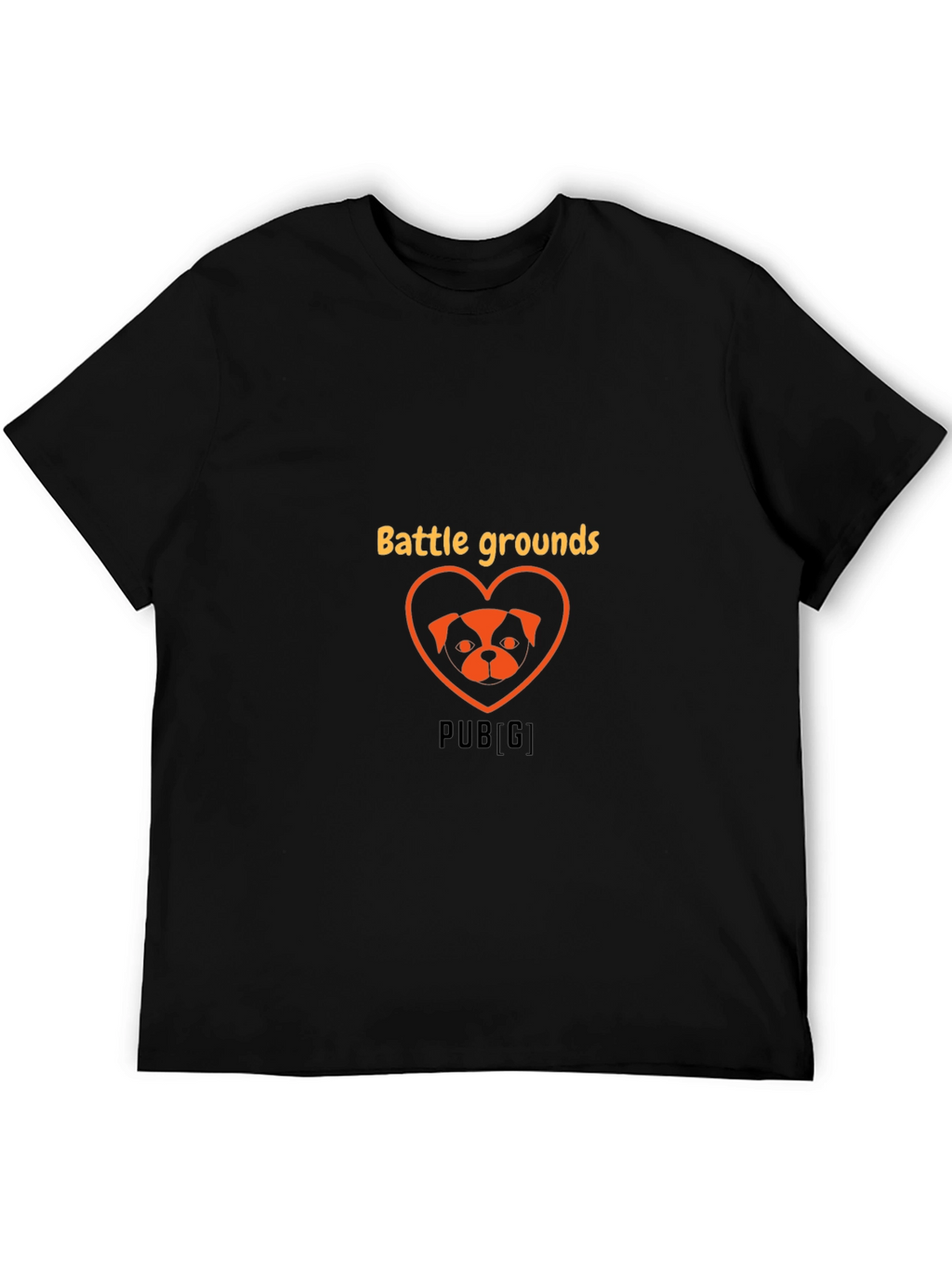 Battlegrounds Dog Heart Graphic Tee - Trendy Gamer Shirt
