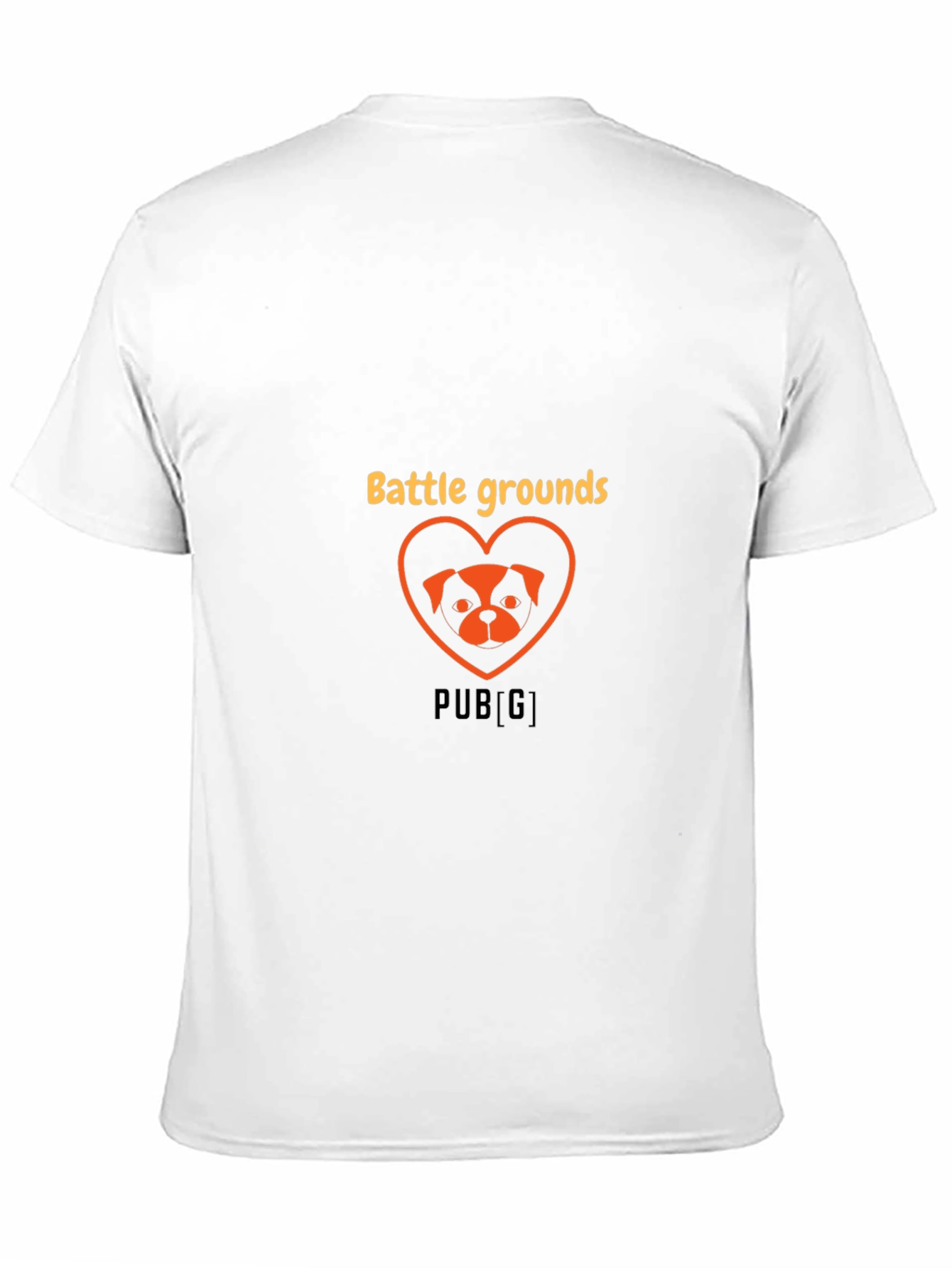 Battlegrounds Dog Heart Graphic Tee - Trendy Gamer Shirt