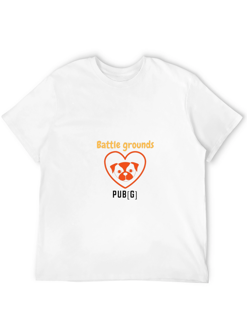 Battlegrounds Dog Heart Graphic Tee - Trendy Gamer Shirt