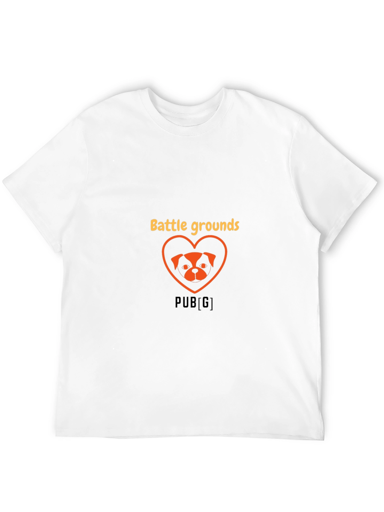 Battlegrounds Dog Heart Graphic Tee - Trendy Gamer Shirt