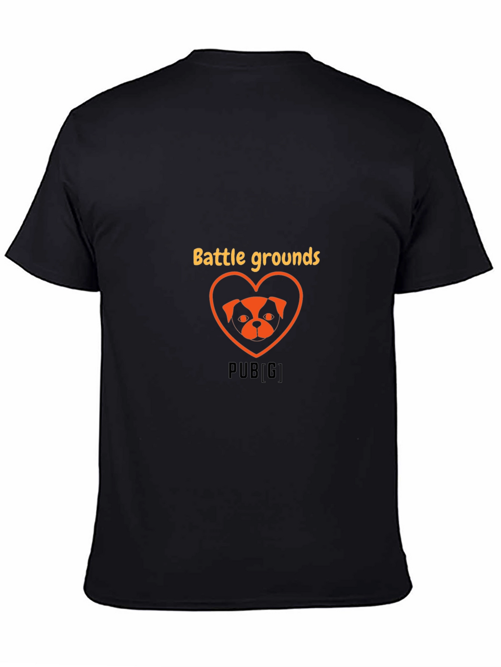 Battlegrounds Dog Heart Graphic Tee - Trendy Gamer Shirt