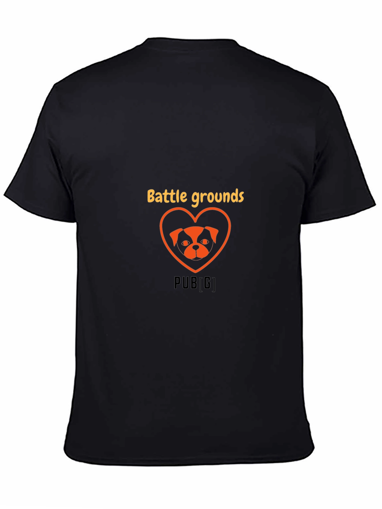 Battlegrounds Dog Heart Graphic Tee - Trendy Gamer Shirt