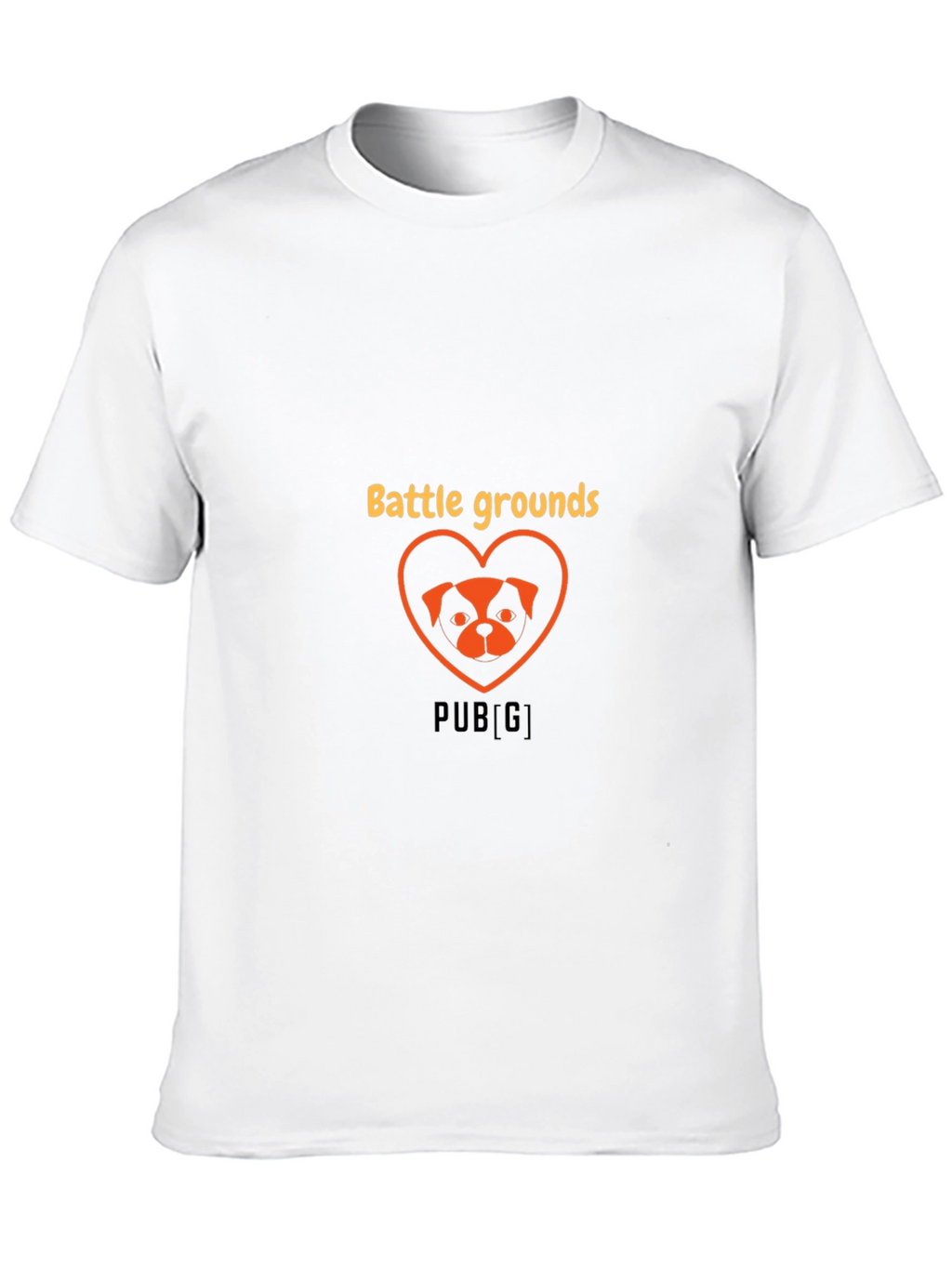 Battlegrounds Dog Heart Graphic Tee - Trendy Gamer Shirt