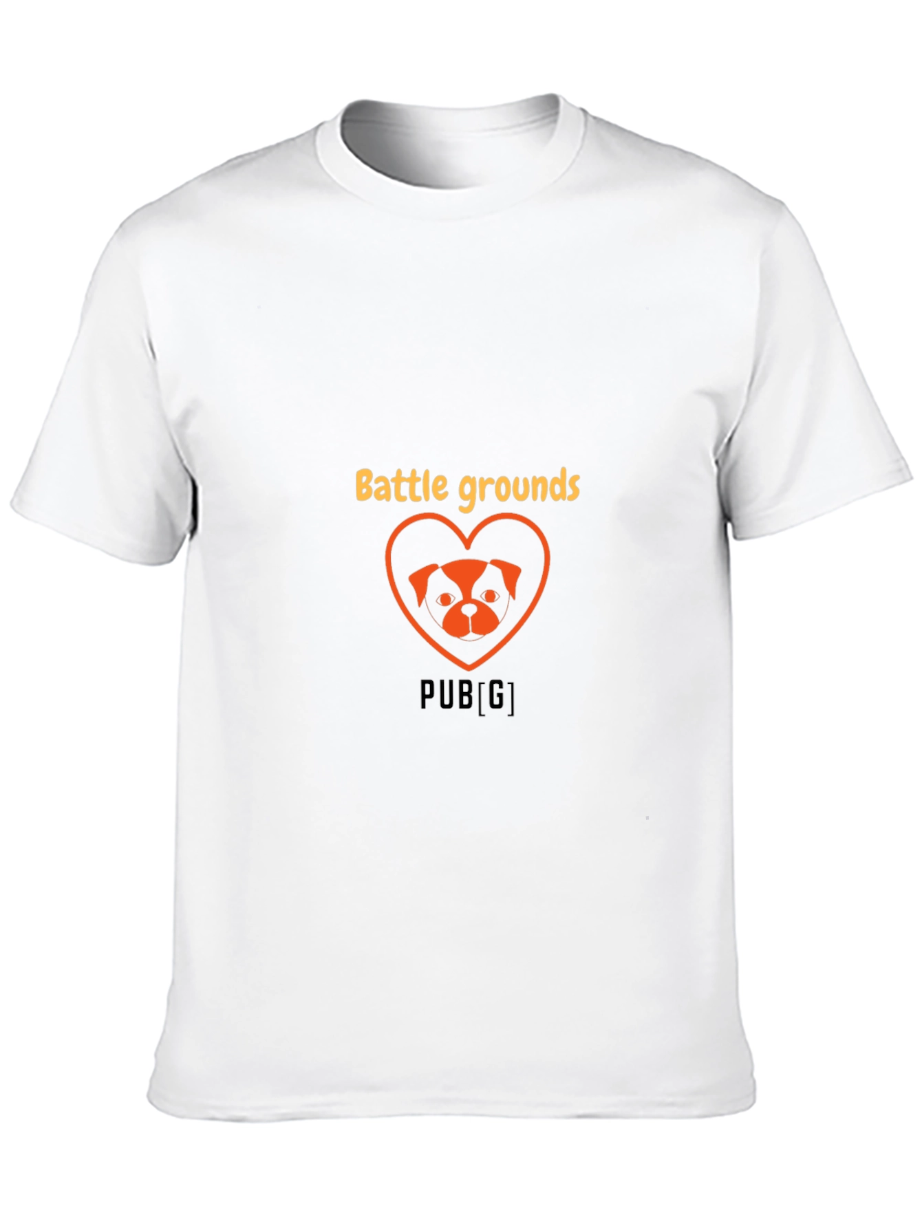 Battlegrounds Dog Heart Graphic Tee - Trendy Gamer Shirt